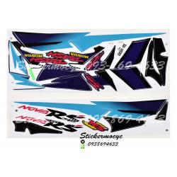สติ๊กเกอร์ติดรถมอเตอร์ไซค์ Honda Dash RS ปี 1995 ติดรถสี น้ำเงิน (เคลือบเงา)
