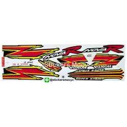สติ๊กเกอร์ติดรถมอเตอร์ไซค์ Honda Nova R ปี 1993 ติดรถสี ดำ (เคลือบเงาแท้)
