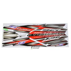 สติ๊กเกอร์ติดรถมอเตอร์ไซค์ Honda Wave 125 S ปี 2007 รุ่น 14 ติดรถสี ดำ (เคลือบเงา)