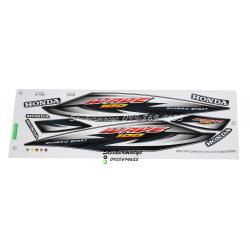 สติ๊กเกอร์ติดรถ มอเตอร์ไซค์ ฮอนด้าเวฟ100 Sticker Honda Wave 100 ปี 2014 รุ่น 16 ติดรถ สีเขียว ดํา (เคลือบเงาแท้)