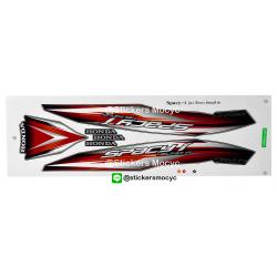 สติ๊กเกอร์ติดรถมอเตอร์ไซค์ Honda Specy i ปี 2014 รุ่น 2 ติดรถสี ดำ (เคลือบเงาแท้)