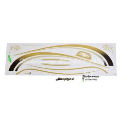 สติ๊กเกอร์ติดรถมอเตอร์ไซค์ Honda Scoopy i ปี 2010 รุ่น 3 ติดรถสี มุก น้ำตาล (เคลือบเงาแท้)