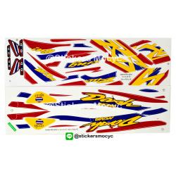 สติ๊กเกอร์ติดรถมอเตอร์ไซค์ Honda Dash RS ปี 2016 ธงชาติ ติดได้ทุกสี (เคลือบเงา)