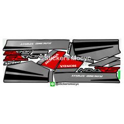 สติ๊กเกอร์ติดรถมอเตอร์ไซค์ Honda Nova RS ปี 1990 ติดรถสี ดำ (เคลือบเงาแท้)