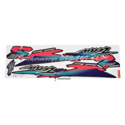 สติ๊กเกอร์ติดรถมอเตอร์ไซค์ Honda Tena R ปี 1996 รุ่น 4 ติดรถสี ดำ (เคลือบเงาแท้)