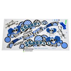 สติ๊กเกอร์ติดรถมอเตอร์ไซค์ Honda Scoopy i ปี 2010 รุ่น 6 Vivie ติดรถสี น้ำเงิน ขาว (เคลือบเงาแท้)