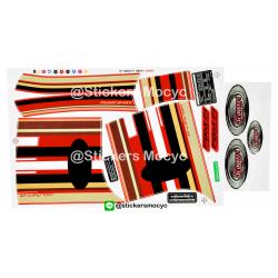 สติ๊กเกอร์ติดรถมอเตอร์ไซค์ Honda Scoopy i ปี 2014 รุ่น 19 Club12 ติดรถสี ส้ม (เคลือบเงาแท้)