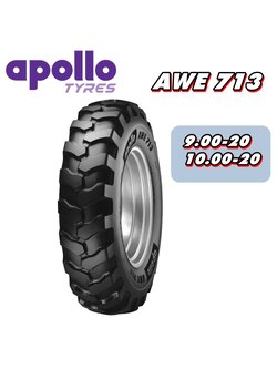 ยางรถตัก รถเกรด ขนาด 9.00-20 ,10.00-20 รุ่น AWE713 ชนิด TLยี่ห้อ APOLLO