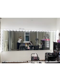 01 รางไฟสำหรับแต่งหน้า (รุ่นขอบเล็ก) ขนาดสั่งพิเศษ รายละเอียดเฉพาะงาน สอบถาม Line: @cosmbox