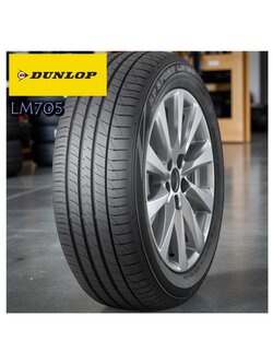 ยางรถยนต์ ขนาด 195/60R15 รุ่น LM705 ยี่ห้อ DUNLOP แถมฟรีจุ๊บลมยาง
