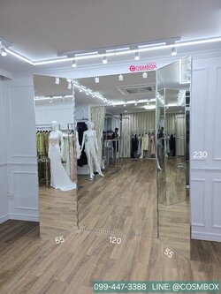 กระจกห้องรองเสื้อ / กระจกเงา 3 บาน