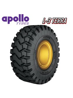 ยางรถอุตสาหกรรม รถตัก รถเกรด ขนาด 17.5-25 ,20.5-25 ,23.5-25 รุ่น L-3 TERRA ชนิด TLยี่ห้อ APOLLO