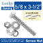 น็อต+สกรู+2แหวน SCREW NUT ขนาด 5/8x3-1/2" (5 หุน ยาว 3.5 นิ้ว)