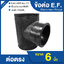 ข้อต่อ E.F. สามทาง ขนาด 6 นิ้ว ข้อต่อ Electrofusion ข้อต่อท่อ HDPE