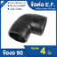 ข้อต่อ E.F. ข้องอ 90 ขนาด 4 นิ้ว ข้อต่อ Electrofusion ข้อต่อท่อ HDPE