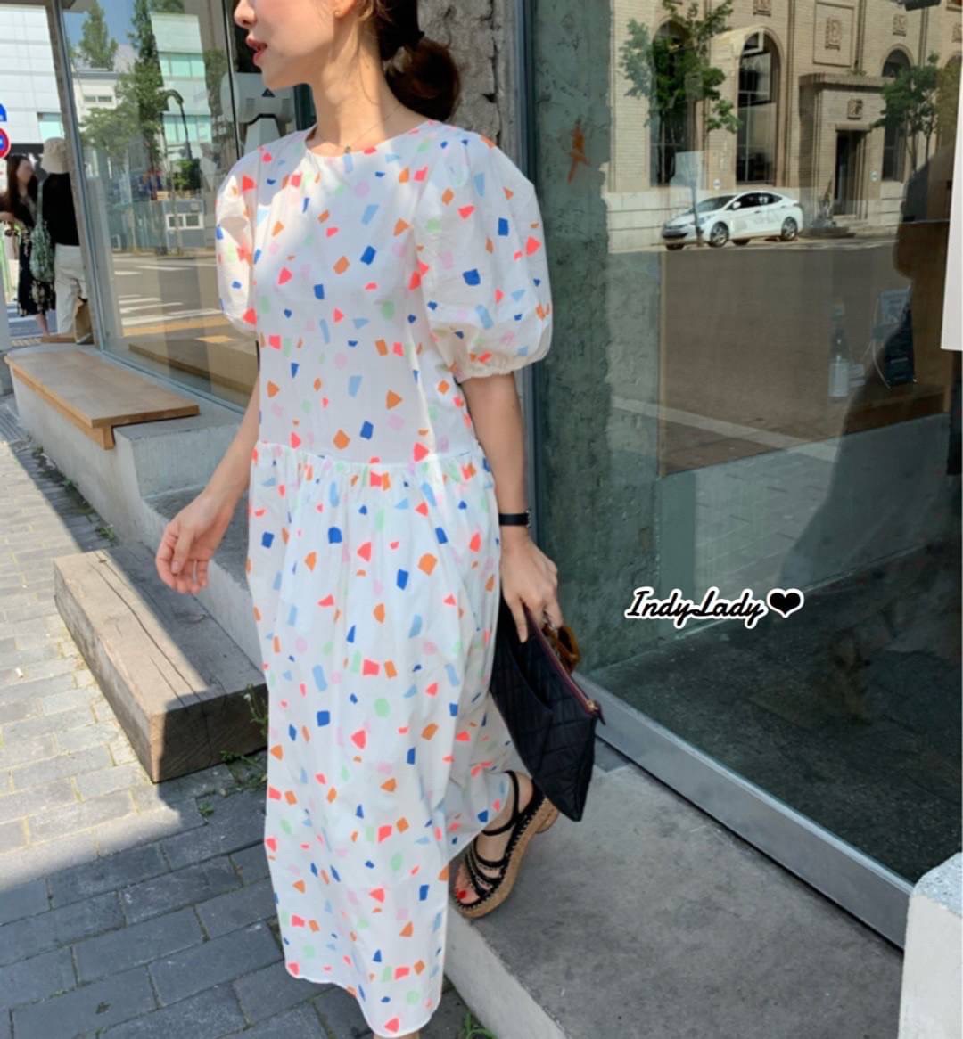 Dress คอกลม แขนสั้น