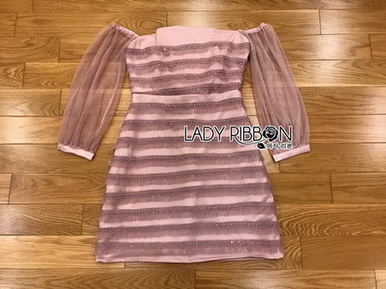 Frilled Tulle Lady Ribbon Dress