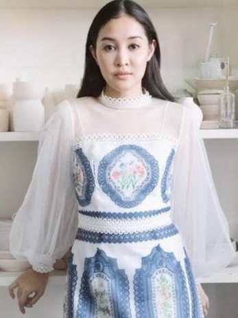 Lady Nora Modern Tulle and Crepe Dress