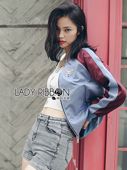 Bomber Jacket Lady Ribbon บอมเบอร์แจ็กเก็ต
