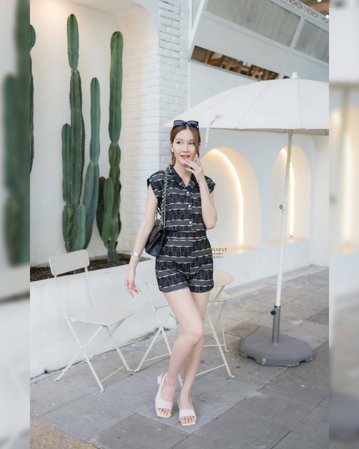 งานกระดุมหน้า กางเกงมีกระเป๋าข้าง