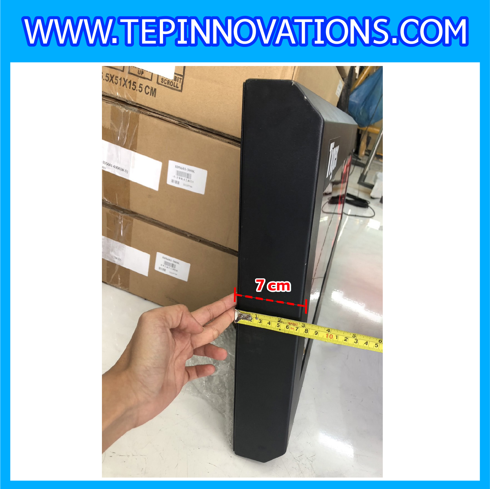 เครื่องชั่งบ่อตกปลา 150 กิโลกรัม พร้อมจอ REMOTE LED DISPLAY ( ตัวเลขสีแดงสูง 5 นิ้ว) เครื่องชั่งแบบตั้งพื้น150Kg ความละเอียด 10g แท่นชั่งขนาด 40x50 cm. ยี่ห้อ TIGER รุ่น TI-02 เครื่องชั่งบ่อปลา เครื่องชั่งบ่อกุ้ง