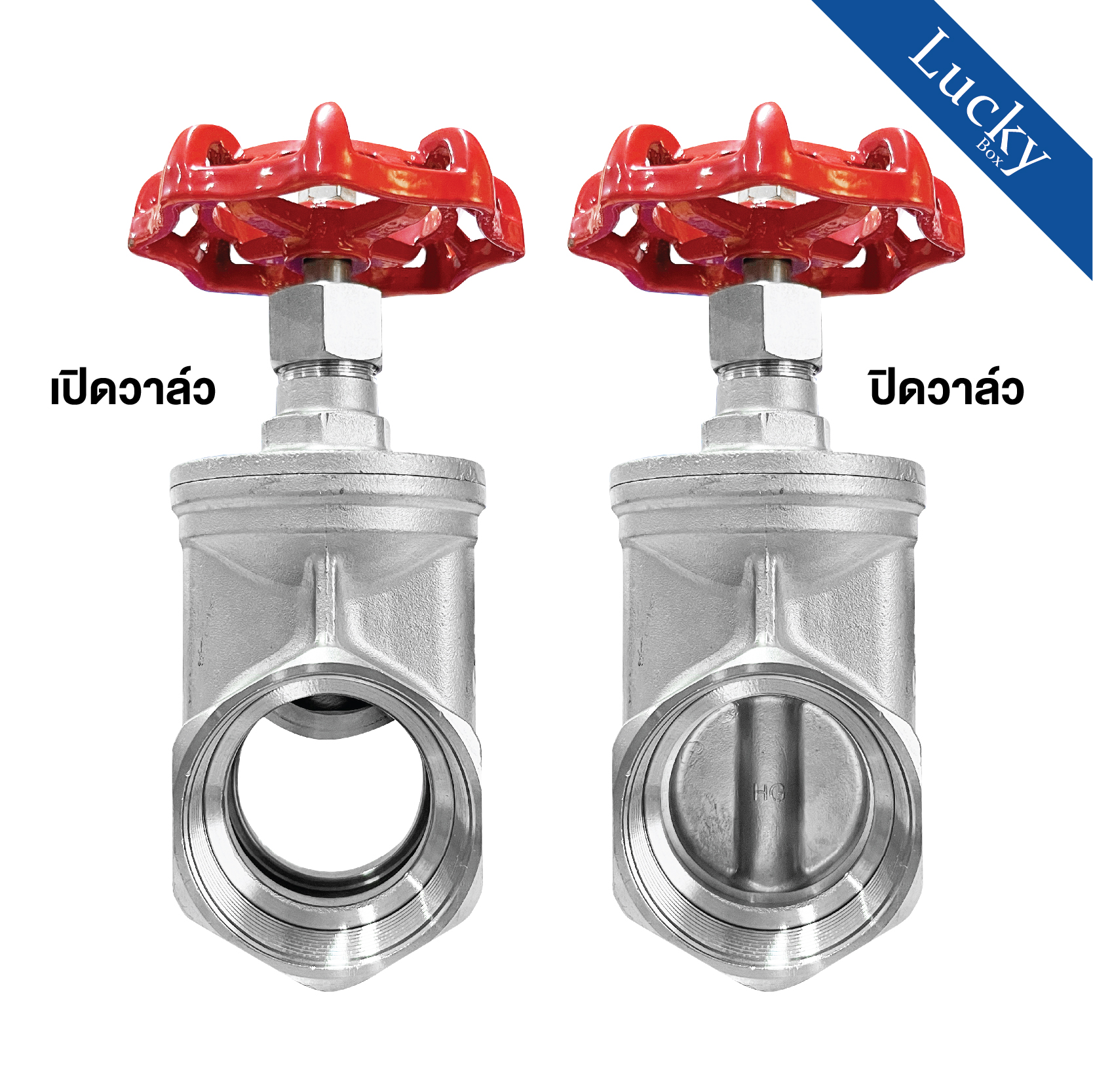 Gate valve (เกทวาล์ว) วาล์วประตูน้ำสแตนเลส ขนาด 3 นิ้ว