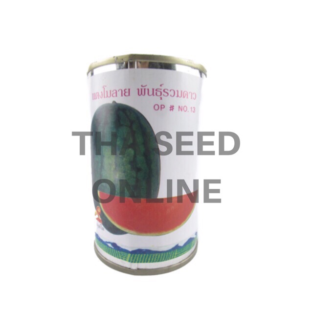 เมล็ดพันธุ์แตงโมลาย รวมดาว 40 กรัม ตราสิงโต Watermelon