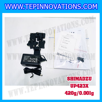 เครื่องชั่งดิจิตอล ทศนิยม 3 ตำแหน่ง รุ่น UP423X 420gx0.001g เครื่องชั่งละเอียดสูง420g เครื่องชั่งน้ำหนัก420g ตาชั่ง420กรัม พิกัดน้ำหนัก 420g ความละเอียด 0.001g ยี่ห้อ SHIMADZU รุ่น UP423X