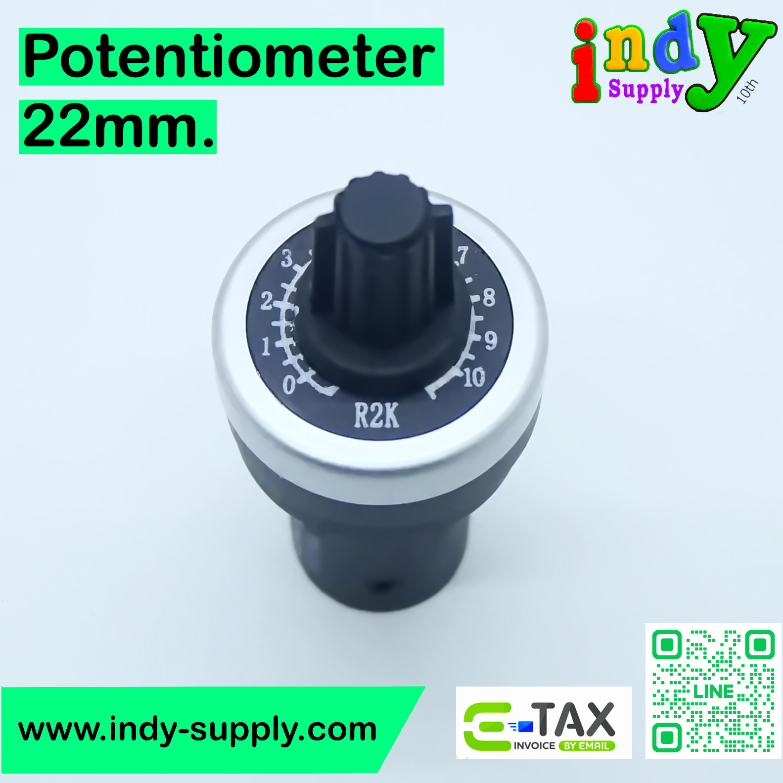 Potentiometer 22mm.