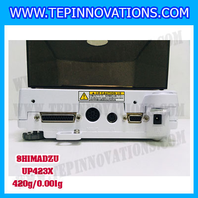 เครื่องชั่งดิจิตอล ทศนิยม 3 ตำแหน่ง รุ่น UP423X 420gx0.001g เครื่องชั่งละเอียดสูง420g เครื่องชั่งน้ำหนัก420g ตาชั่ง420กรัม พิกัดน้ำหนัก 420g ความละเอียด 0.001g ยี่ห้อ SHIMADZU รุ่น UP423X