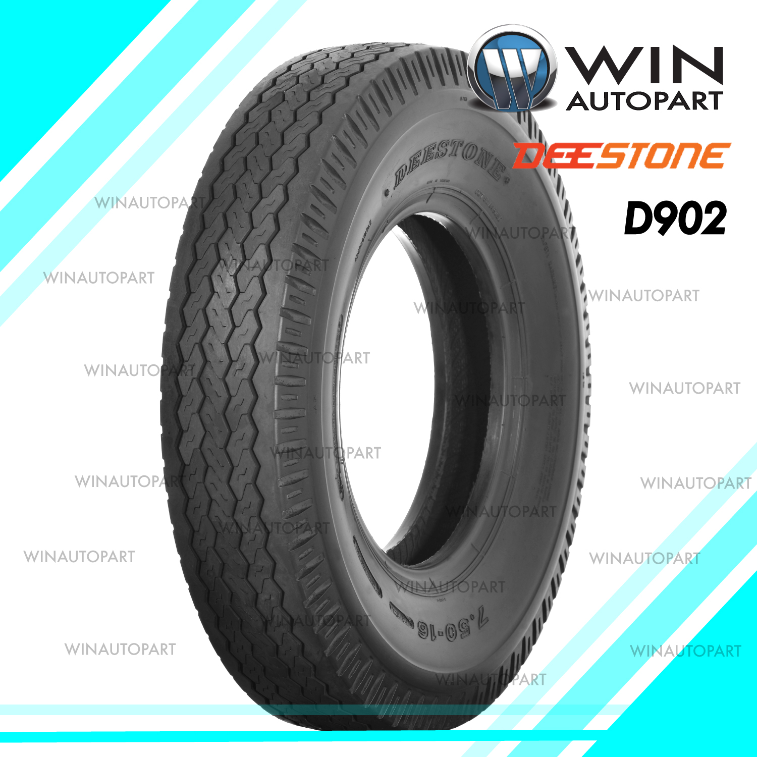 9.50-16.5 10PR ยี่ห้อ DEESTONE รุ่น D902 TL ยางรถลากจูง