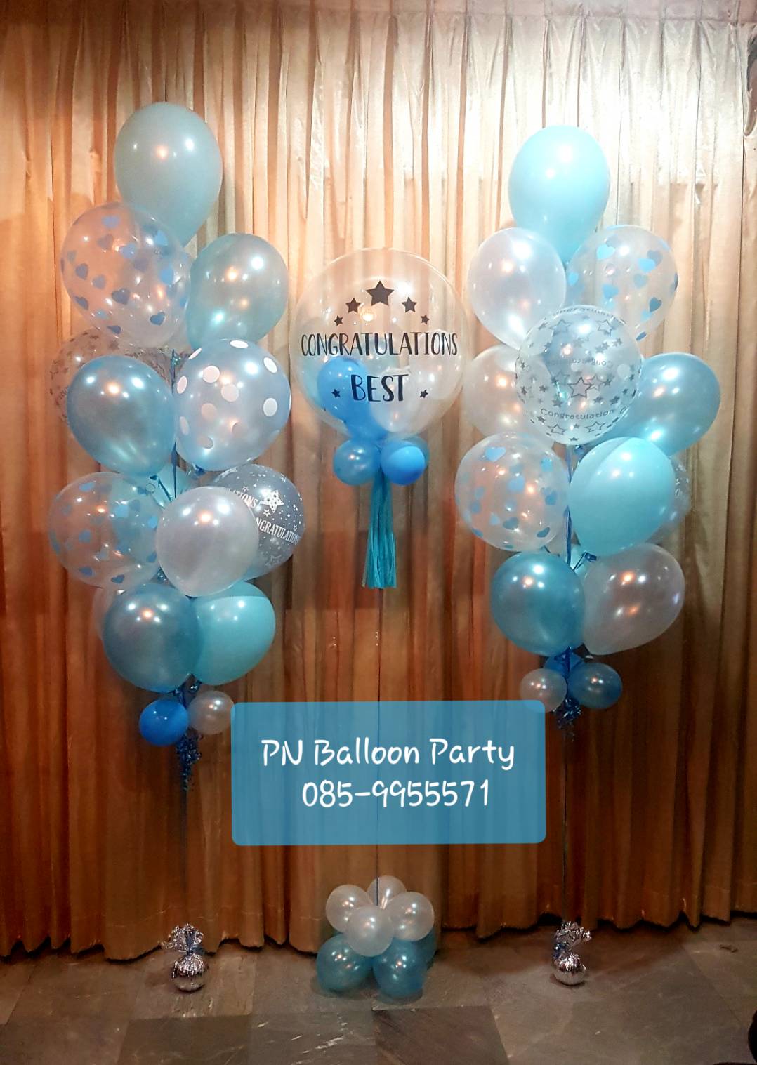 รีวิว ลูกโป่งบับเบิ้ลญี่ปุ่น พร้อมข้อความ+พู่ Bubble Balloons Colorful