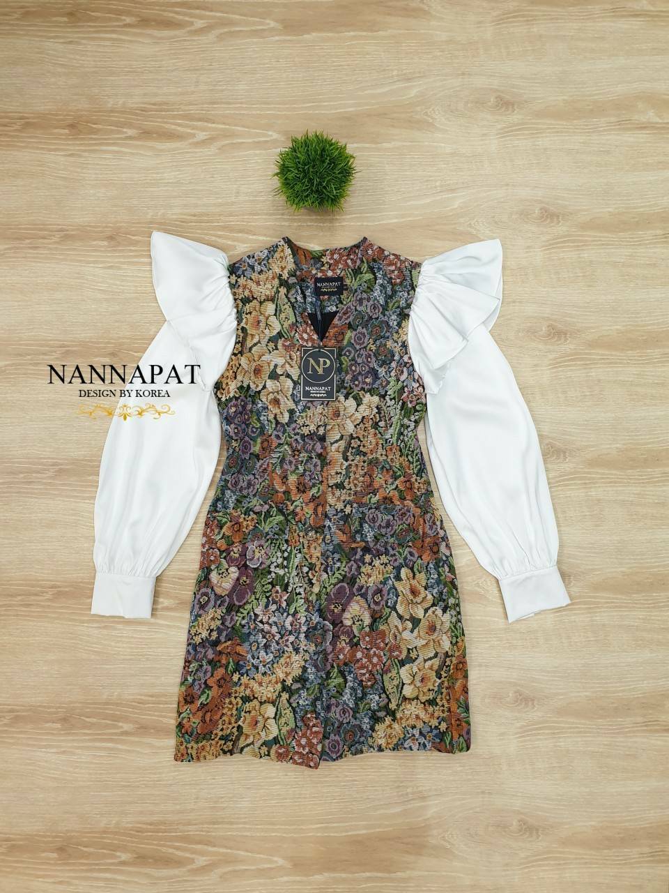 gfilกระดุมหน้า แขนยาวพริ้วสวย