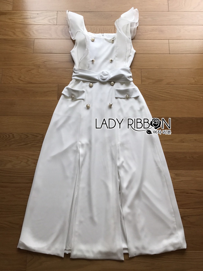 Dress Lady Ribbon ขายเดรสแขนระบาย