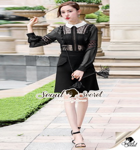 Girly Chiffon-Lace Blouse เสื้อทรงสวยลุคสาวผู้ดีแบบสาวยุโรป