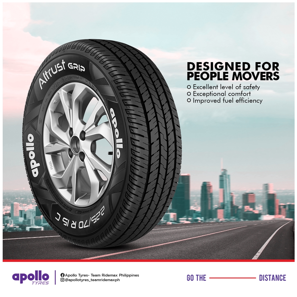 ยางรถยนต์ ขนาด 195R14 ,205/70R15 ,215/70R15 รุ่น Altrust Grip ยี่ห้อ APOLLO (แถมจุ๊บลม)