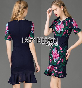 Lady Daphne Colourful Flower Embroidered