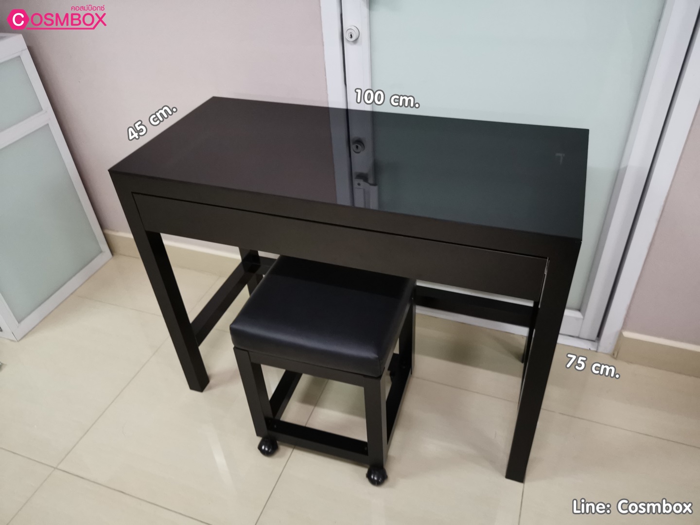 โต๊ะเครื่องแป้ง โต๊ะทำงาน (เฉพาะโต๊ะ) - W100 x D45 x H75 cm