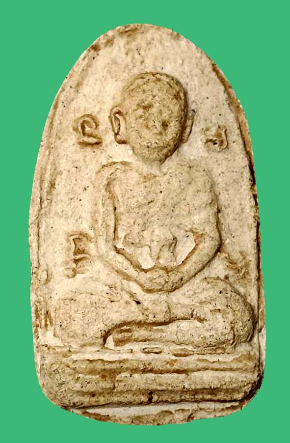 พระผงเล็บมือรุ่นแรกหลวงปู่สุขวัดโพธิ์ทรายทอง องค์ที่ 22