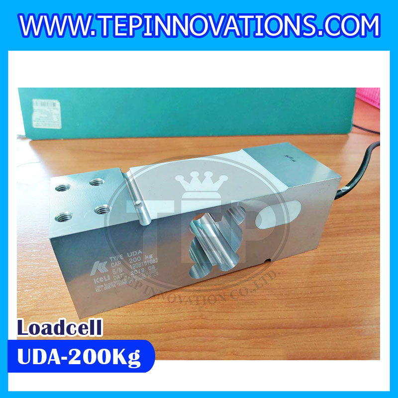 โหลดเซลล์ (Load cell) แบบตัวเดียว (Single Point) Aluminium (IP65) UDA โหลดเซลล์ รับน้ำหนักขนาดพิกัด 200 กิโลกรัม ขนาดแท่นชั่ง 50x60cm.