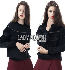 Lady Ribbon Mini Lace Jumper