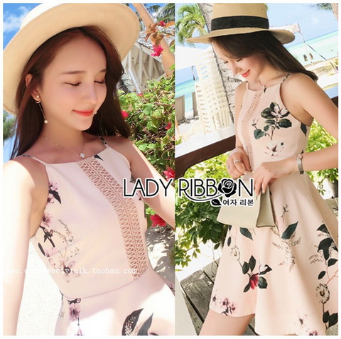 Lady Ribbon Strappy Mini Dress มินิเดรสสายเดี่ยว