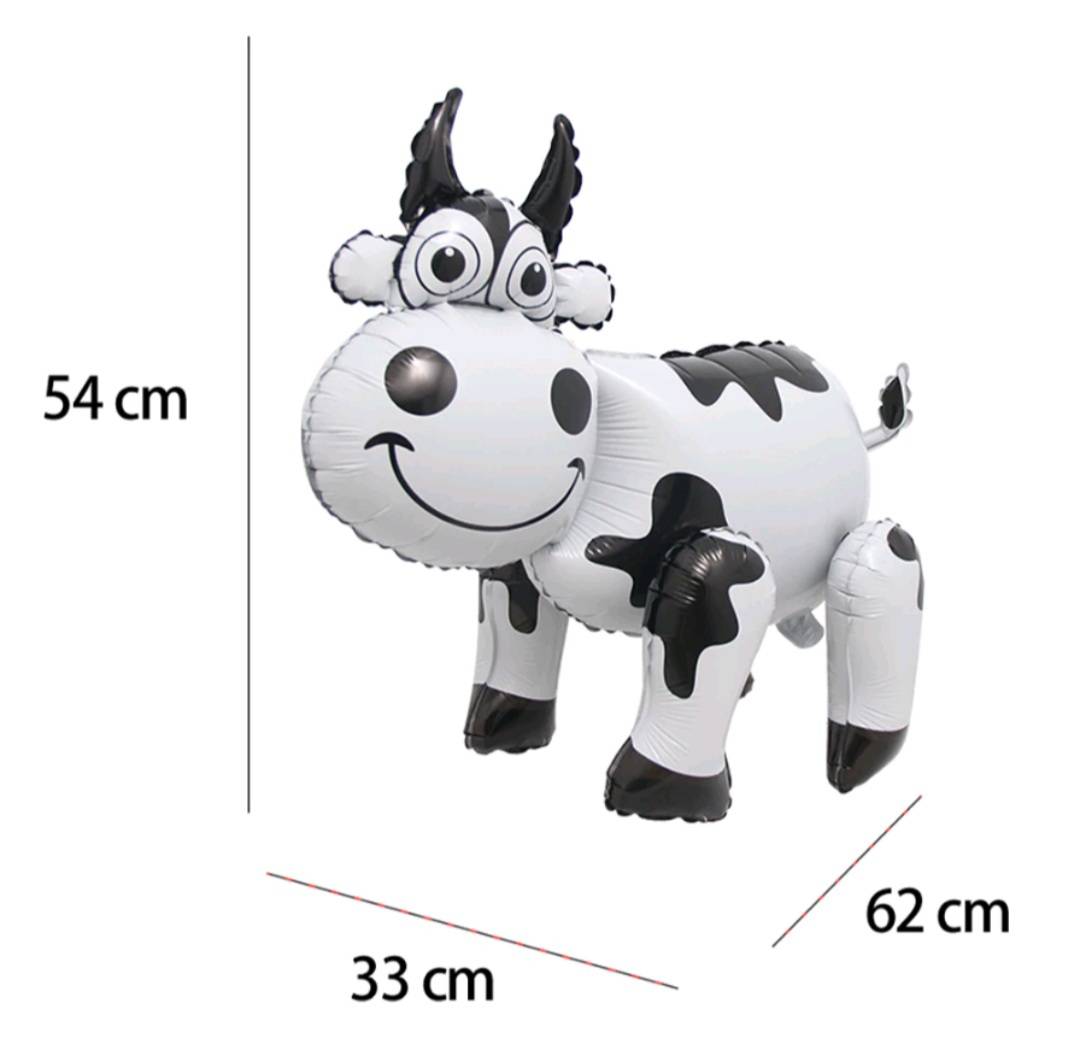 ลูกโป่งวัว 4D ยืนตั้งพื้นได้ Cow ANIMAL Balloons standing