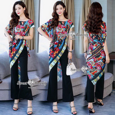 เสื้อทรงสวยเก๋แขนเสื้อทำสั้นข้างยาวข้าง