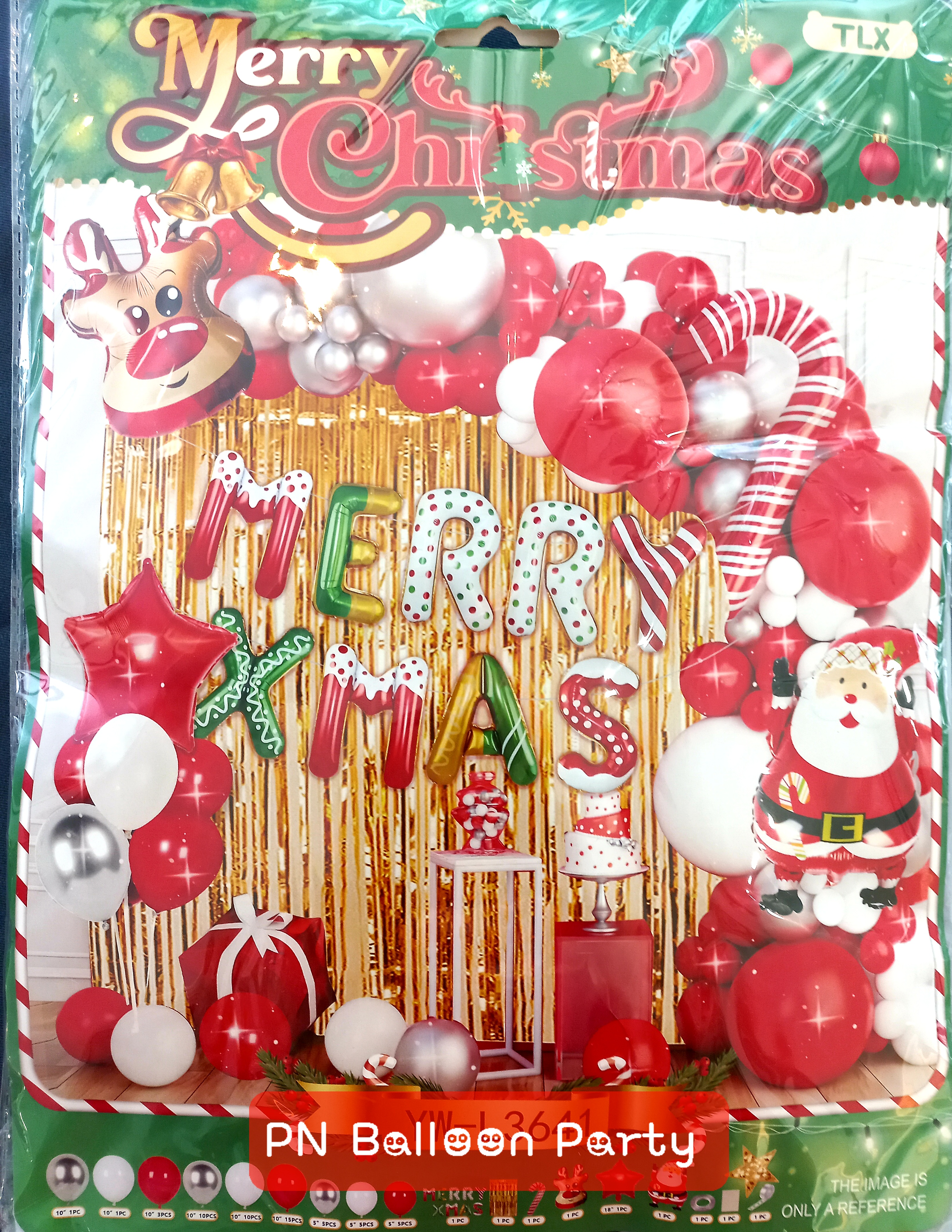 SET ลูกโป่งคริสต์มาส ชุดใหญ่พิเศษ Christmas Balloon