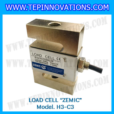 Load Cell ZEMIC H3-C3โหลดเซลล์ (Load cell) สำหรับรองรับน้ำหนักเครื่องชั่ง พิกัด 150kg, 200kg, 300kg, 500kg, 1000kg ยี่ห้อ ZEMIC รุ่น H3-C3