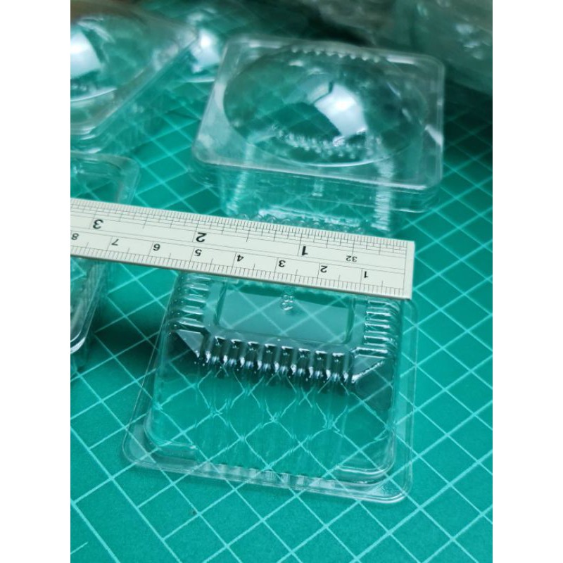 กล่องเปี๊ยะฝาโดม ~100ชุด ถาดขนม ฝาโดม ขนมเปี๊ยะลาวา กล่องเบเกอรี่ bbpo j12