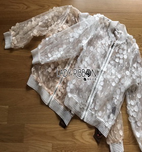 Lady Ribbon Lace Bomber Jacket บอมเบอร์แจ็คเก็ต