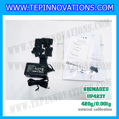 เครื่องชั่งดิจิตอล ทศนิยม 3 ตำแหน่ง รุ่น UP423Y 420gx0.001g เครื่องชั่งละเอียดสูง420g เครื่องชั่งน้ำหนัก420g ตาชั่ง420กรัม พิกัดน้ำหนัก 420g ความละเอียด 0.001g ยี่ห้อ SHIMADZU รุ่น UP423Y
