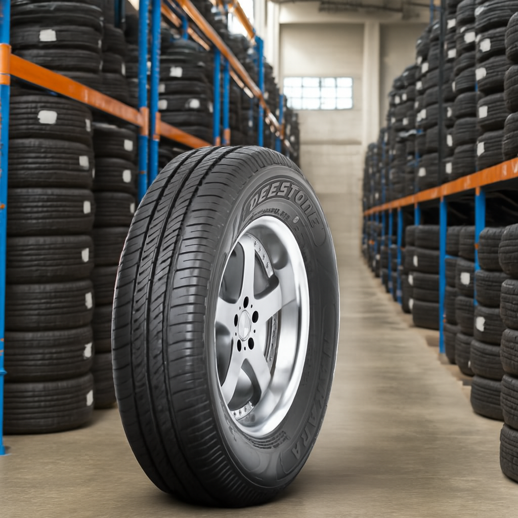 ยางรถยนต์ ขนาด 165R13 รุ่น R202 ยี่ห้อ Deestone (แถมจุ๊บลม)